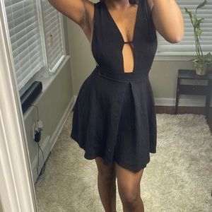 Halter Topped Black Dress